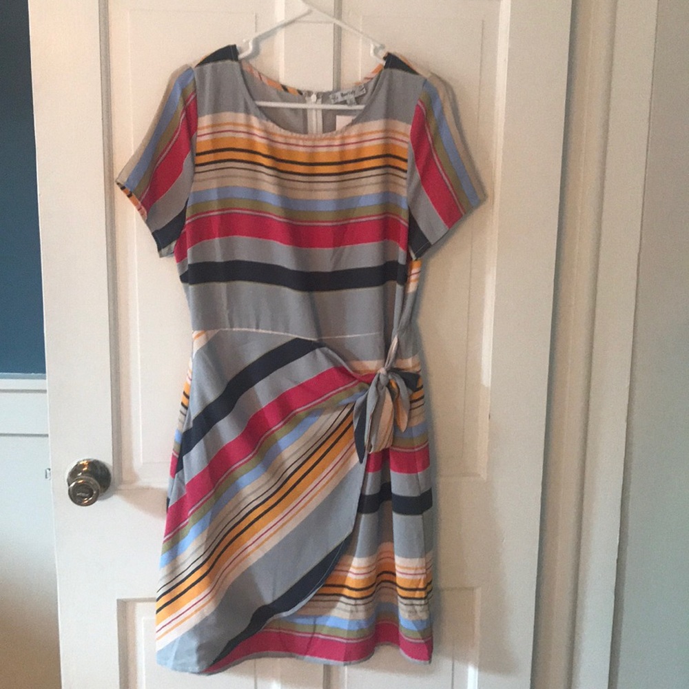 Wrap striped sun dress BNWT